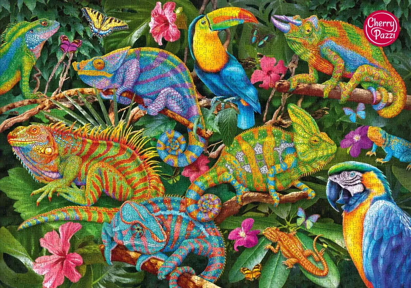 Puzzle 2000 elementów. Niesamowite kameleony 50101 zdjęcie 6