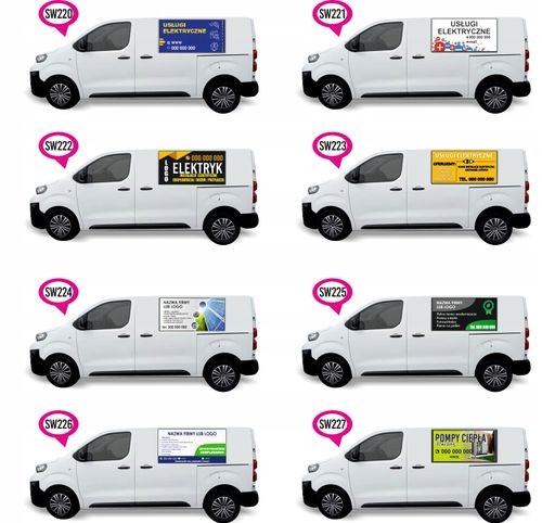 Naklejka Folia na samochód auto reklamowa STYLIZACJA RZĘS PAZNOKCI na Arena.pl