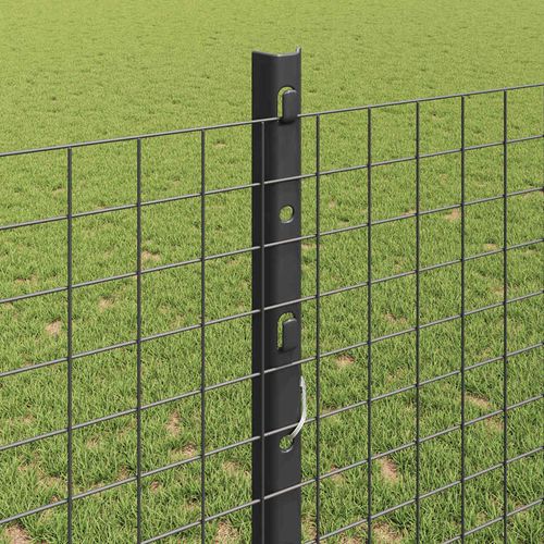 Ogrodzenie z słupkami Szary 1.2 x 25 m Stal na Arena.pl