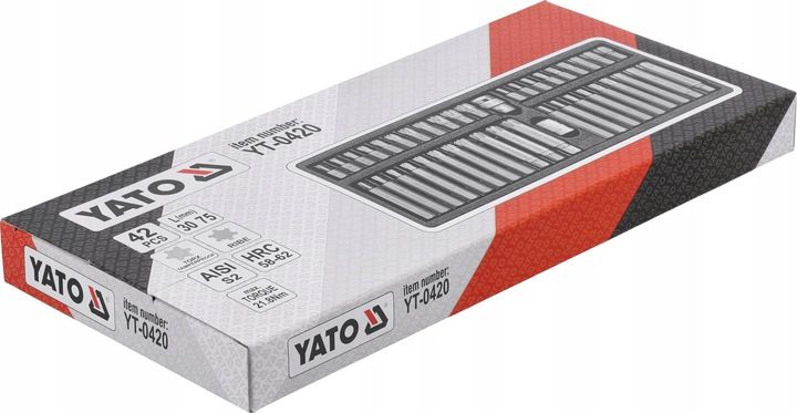 YATO ZESTAW KOŃCÓWEK RIBE TORX SECURITY 42el. BITY zdjęcie 6