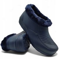 KALOSZE DAMSKIE ocieplane KRÓTKIE deszczowe chodaki pianki buty