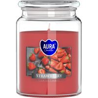 Świeca zapachowa BISPOL Aura snd99-73 (Truskawka) ok. 100h