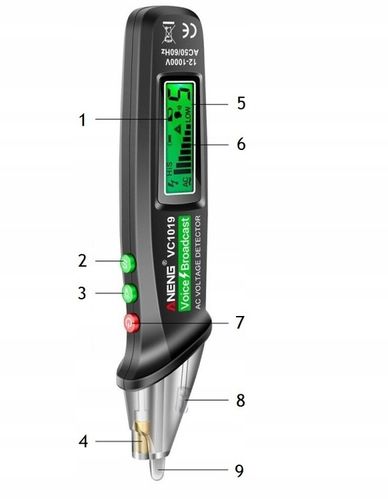 PRÓBNIK NAPIĘCIA TESTER BEZDOTYKOWY ANENG VC1019 na Arena.pl