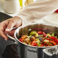 Garnek z pokrywą TEFAL Minis H8744255 16cm indukcja stal nierdzewna