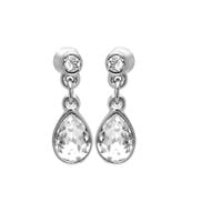 kolczyki kryształ zaczepiony kółkami (p15/sm/19ag)