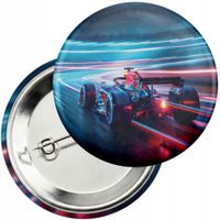 Przypinka z agrafką 59mm - BOLID F1 WYŚCIGI SPORT