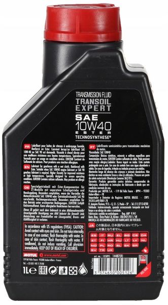 MOTUL OLEJ TRANSOIL 10W40 1L zdjęcie 2