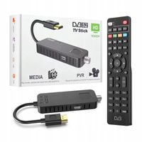 Tuner DVB-T2 HEVC H.265 USB HDMI Full HD 1080p Dekoder TV z Pilotem