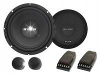 2X GŁOŚNIK SAMOCHODOWY BASOWY WOOFER 150W 6,5 165mm + 2X TWEETER ZESTAW