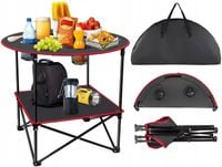 STOLIK STÓŁ TURYSTYCZNY SKŁADANY PRZENOŚNY KEMPINGOWY 70x70cm Z POKROWCEM