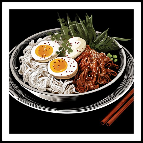 Plakat 80x80cm Ramen w Sztuce zdjęcie 3