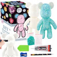 Miś figurka diamentowa wyklejanka diamentami PREZENT dla Dziewczynki