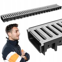 Kanał odwodnieniowy z rusztem ocynkowanym A15 liniowy AXHELL ForU30