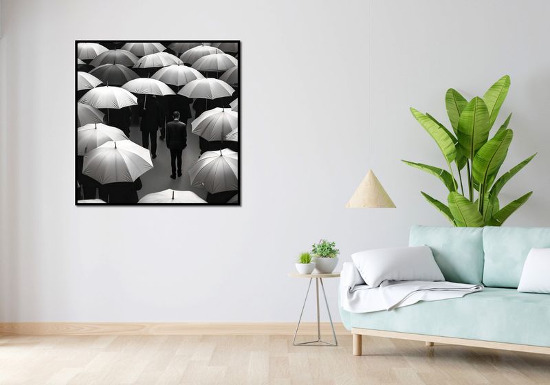 Plakat 100x100cm Samotność w Tłumie zdjęcie 4