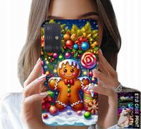 ETUI DO SAMSUNG GALAXY A71 - PIERNIK, CUKIERKOWE WZORY ŚWIĘTA + SZKŁO