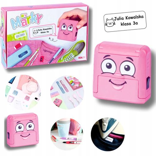 PIECZĄTKA COLOP IMIENNA do znakowania UBRAŃ ODZIEŻY dla DZIECI z IMIENIEM na Arena.pl