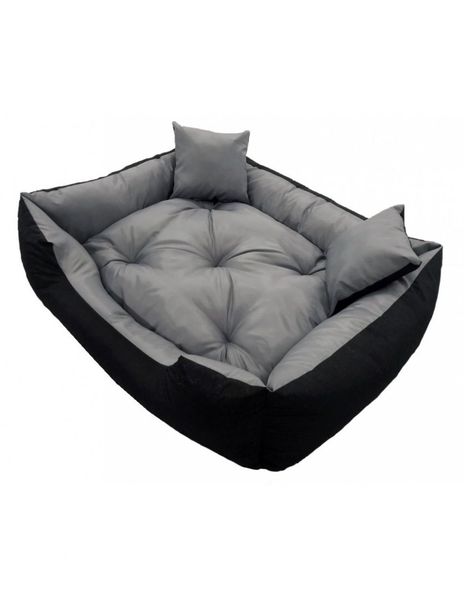 Duże Legowisko Kojec Łóżko Dla Psa Kota 100x75 cm Szare zdjęcie 1