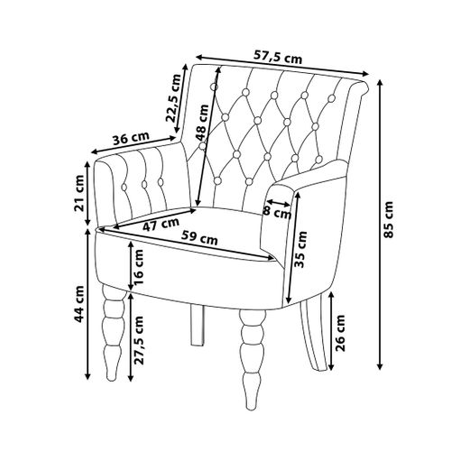Fotel ciemnoszary ALESUND na Arena.pl