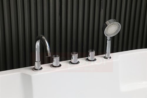 Wirujące dysze Wanna z hydromasażem BZX-675 prostokątna 170cmx850cmx60cm z na Arena.pl