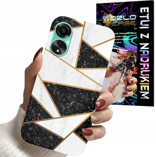 ETUI CASE DO OPPO A78 4G - MARMUREK GEOMETRIA WZORY DLA KOBIET na Arena.pl