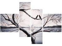 130CM 90 OBRAZ 4 ELEM W ŚWIETLE KSIĘŻYCA ŚCIENNY