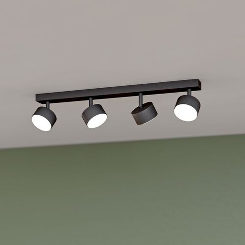 Lampa Sufitowa Szyna 4x GX53 Spot Reflektor Oprawa Ruchoma Czarna 60cm na Arena.pl