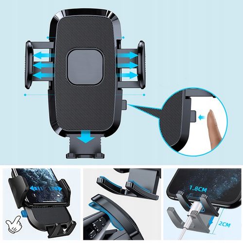 UCHWYT WIESZAK NA TELEFON NA KRATKĘ WYLOT POWIETRZA DO SAMOCHODU Z PRZYCISK na Arena.pl