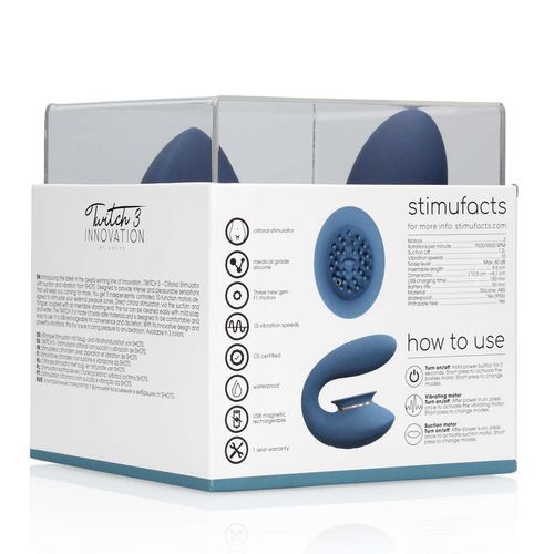 Twitch 3 - Rechargeable Vibrator & Suction - 10 Speed na Arena.pl
