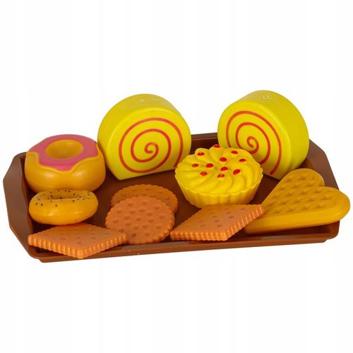 ZABAWKOWE JEDZENIE AKCESORIA DO KUCHNI DLA DZIECI PLASTIKOWE ZESTAW 56 EL. na Arena.pl