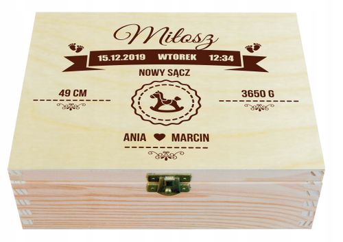 CUDOWNE PUDEŁKO WSPOMNIEŃ PREZENT CHRZEST ROCZEK na Arena.pl