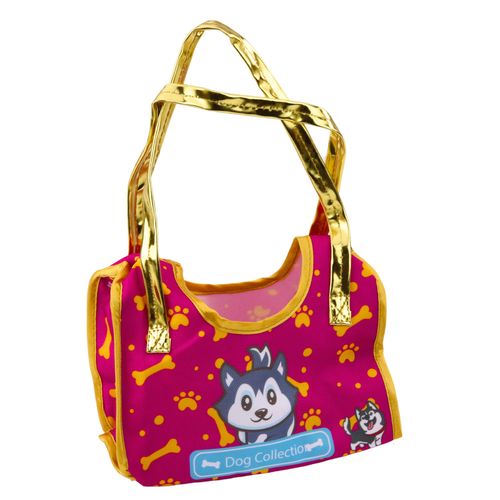 Piesek Husky W Torebce Pluszowy Maskotka Przytulanka Biało Szary na Arena.pl