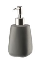 Dozownik ceramiczny do mydła PASTELLO szary matowy 400 ml