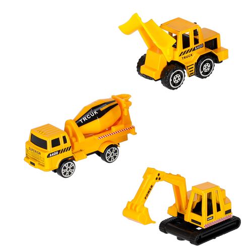 Transporter Samolot Rozkładany z Autami + 3 Auta Pojazdy Budowlane Światła na Arena.pl