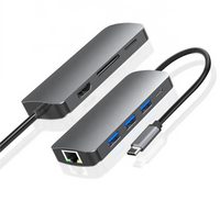 Hub 8w1 Stacja dokująca USB - C HDMI 4K SD do Macbook Pro/Air