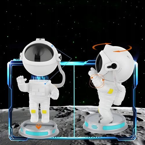 PROJEKTOR GWIAZD LAMPKA NOCNA LED RZUTNIK NIEBA ASTRONAUTA GENERACJA 3.0 na Arena.pl