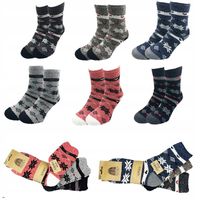 Zestaw 6 par DAMSKIE wełniane skarpety Ocieplane Grube ALPAKA 39-42