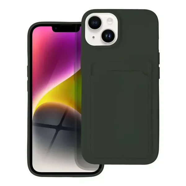 Futerał CARD CASE do IPHONE 14 zielony zdjęcie 1