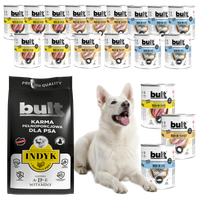 BULT sucha i mokra karma dla psa Drób 17,4kg - 18x800g + 3kg