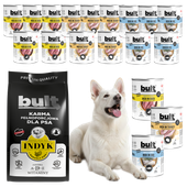BULT sucha i mokra karma dla psa Drób 17,4kg - 18x800g + 3kg