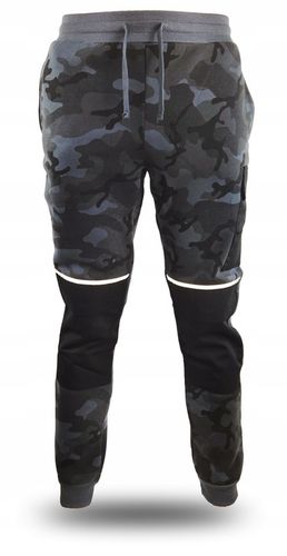 Lekkie Spodnie robocze DRESOWE nakolanniki odblaski DRESY WZMACNIONE bhp na Arena.pl