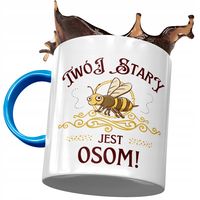 Kubek Błękitny Dla Twojego Starego Stary Jest Osom Z Nadrukiem Ze Zdjęciem