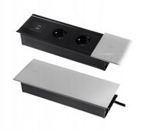 Gniazdo blatowe do biurka chowane rozsuwany mediaport USB SPS-S24S