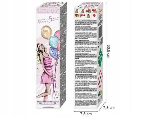 Butla z Helem na 5 Balonów Urodziny Impreza Dziecka Balony Certyfikowana na Arena.pl