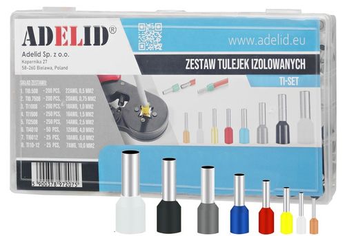 PRASKA ZACISKARKA DO TULEJEK KONEKTORÓW KOŃCÓWEK 0.25-10mm² 1300 szt. na Arena.pl