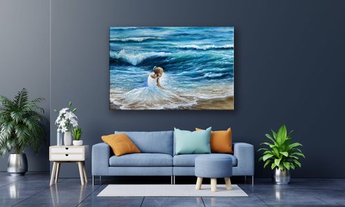 OBRAZ NA PŁÓTNIE 066 Morska bryza 100x70cm na Arena.pl