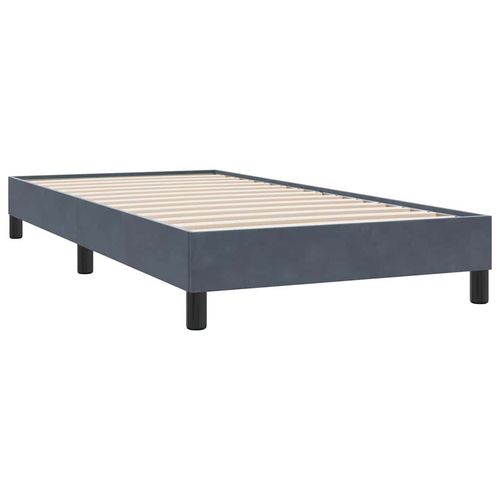 Łóżko Box Spring bez materaca Ciemnoszary 90x210 cm Aksamit na Arena.pl