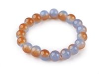 Bransoletka elastyczna z szklanymi koralikami