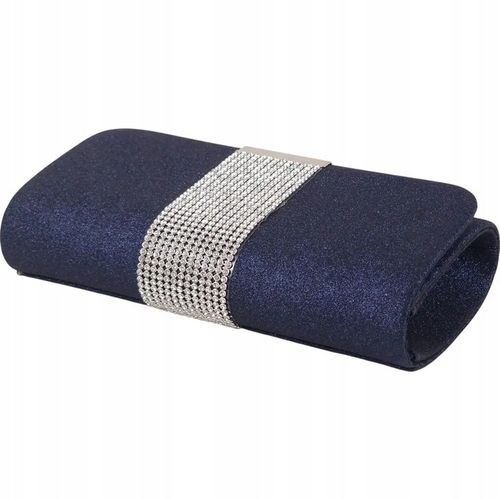 Torebka kopertówka wizytowa wieczorowa granatowa na Arena.pl