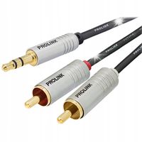 KABEL 2 RCA - 3.5mm MINI JACK STEREO AUDIO PROLINK FUTURA SLIM FSL 203 5m