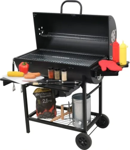 GRILL WĘGLOWY OGRODOWY BECZKA POKRYWA POPIELNIK na Arena.pl